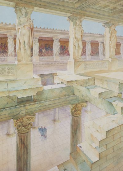 Study of a Roman Temple by Georges Paul Chedanne